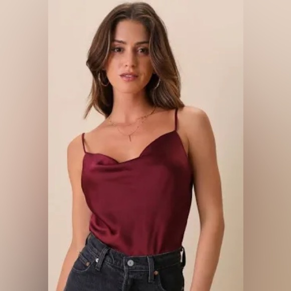 She + Sky Tops - New size medium She + Sky Women's Draped Neck Sleeveless Bodysuit